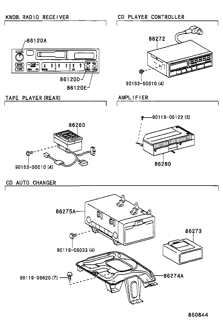 86280-30170 AMPLIFIER ASSY, STEREO COMPONENT product image