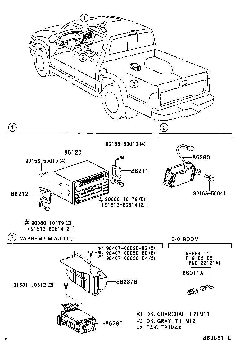 Toyota 86174-34010-B1 CASE, SWITCH & VOLUME