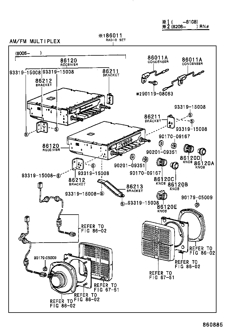 86211-89106 BRACKET, RADIO, NO.2 product image