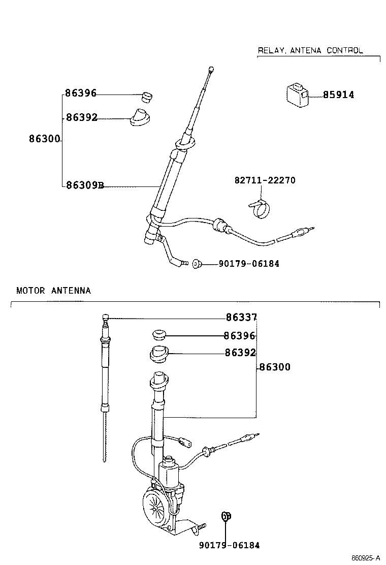 86337-60070 ROD & PIPE, SEALED W/CABLE product image
