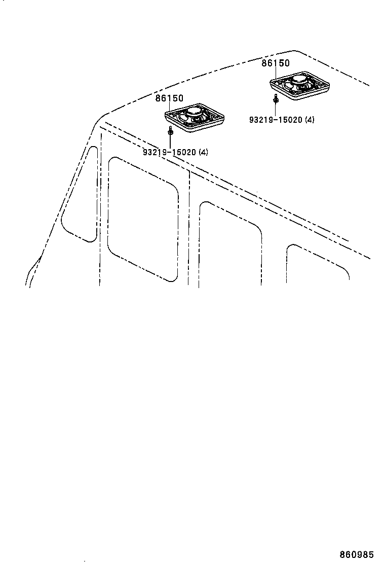 86150-36080-A1 SPEAKER ASSY, W/BOX, NO.1 product image