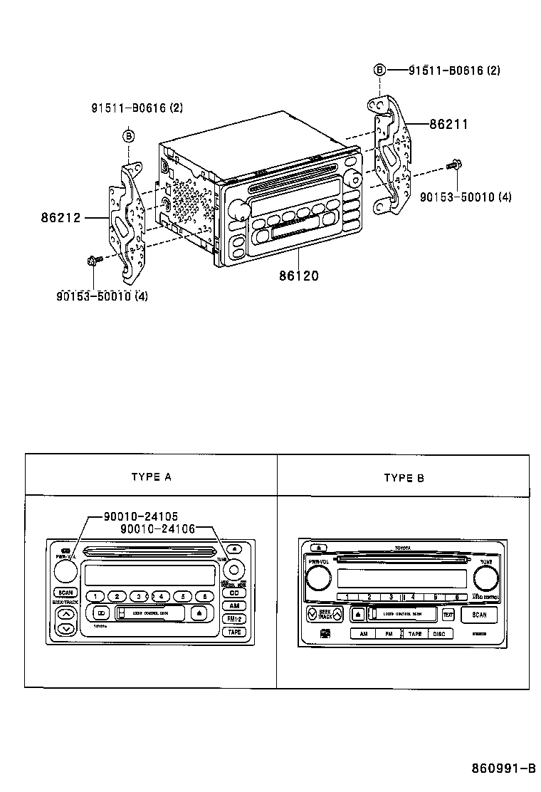 Toyota 90980-04144 CONDENSER, RADIO SETTING