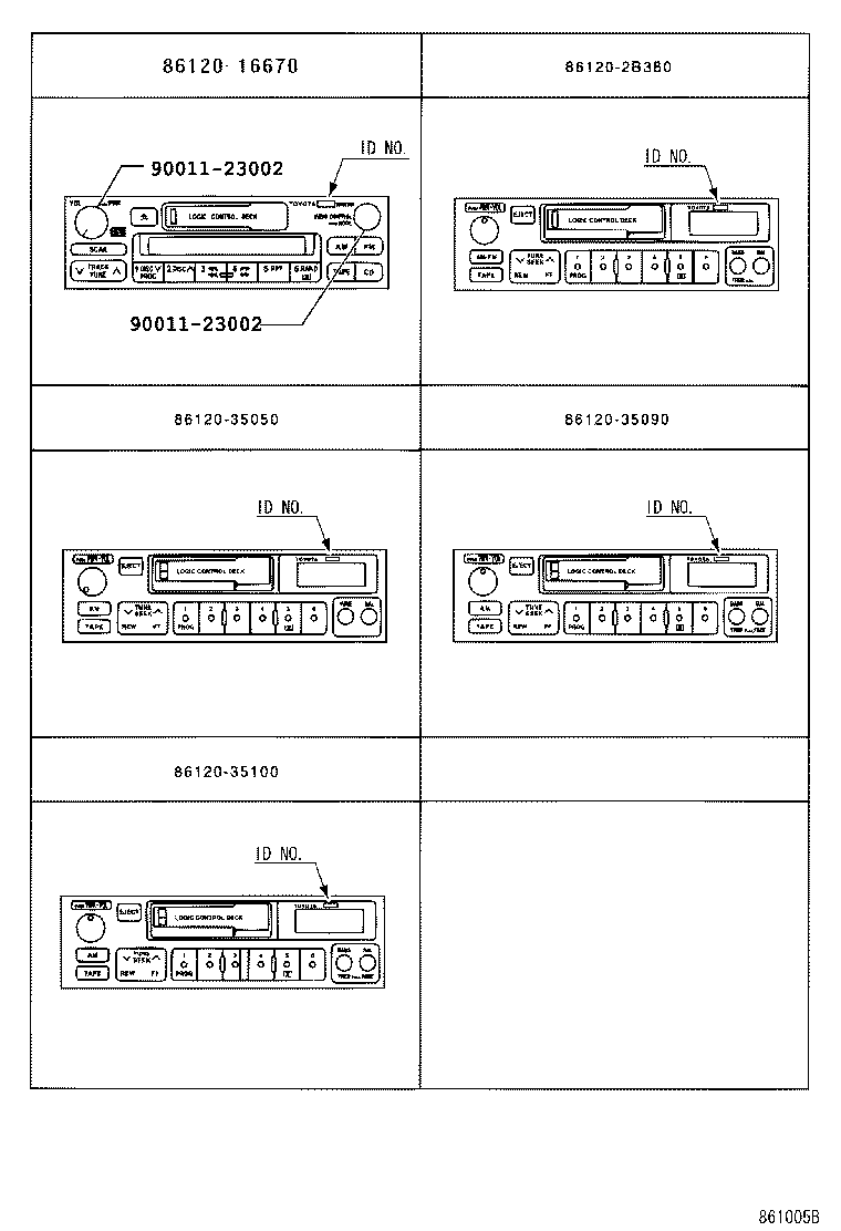 86120-16680 RECEIVER ASSY, RADIO product image