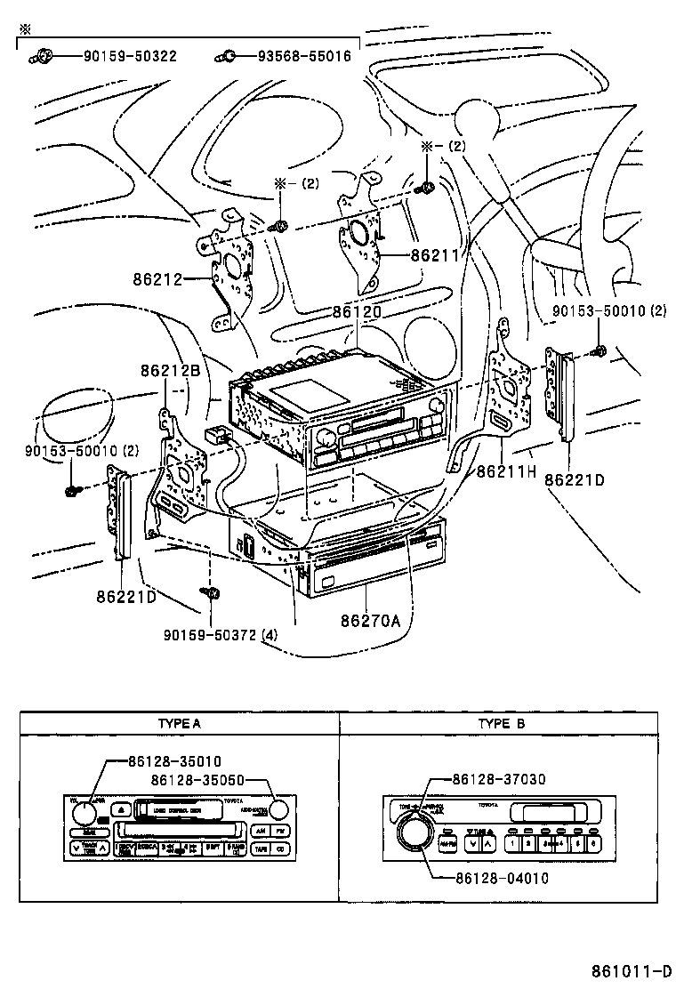 86120-2B620 RECEIVER ASSY, RADIO product image