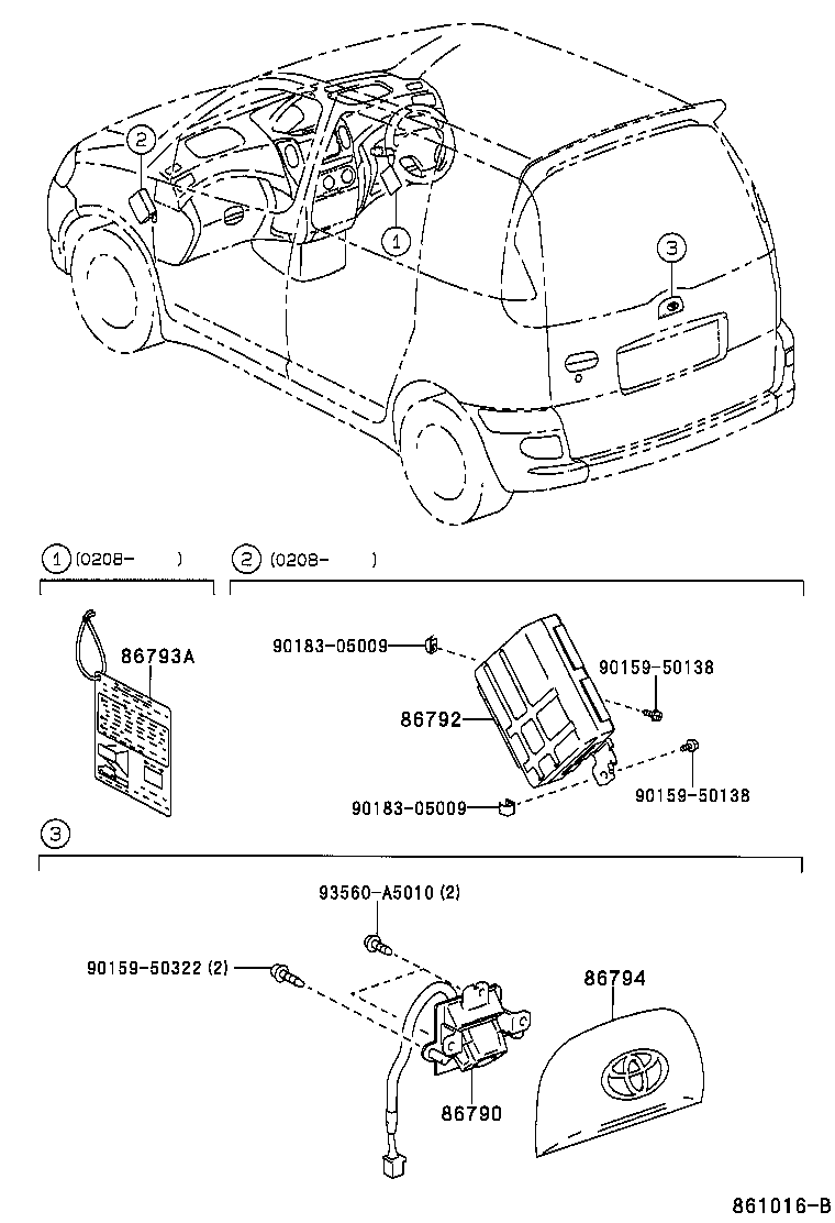 86793-52010 LABEL, TELEVISION CAMERA INFORMATION product image