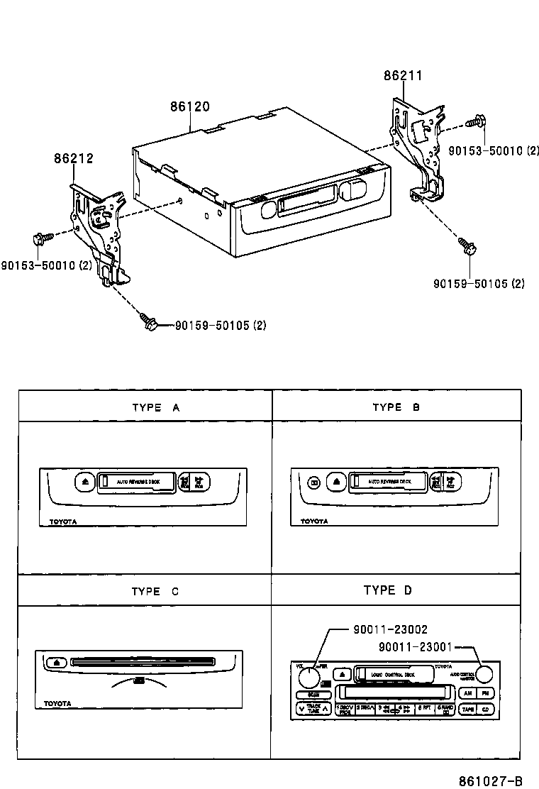 86212-12320 BRACKET, RADIO, NO.2 product image