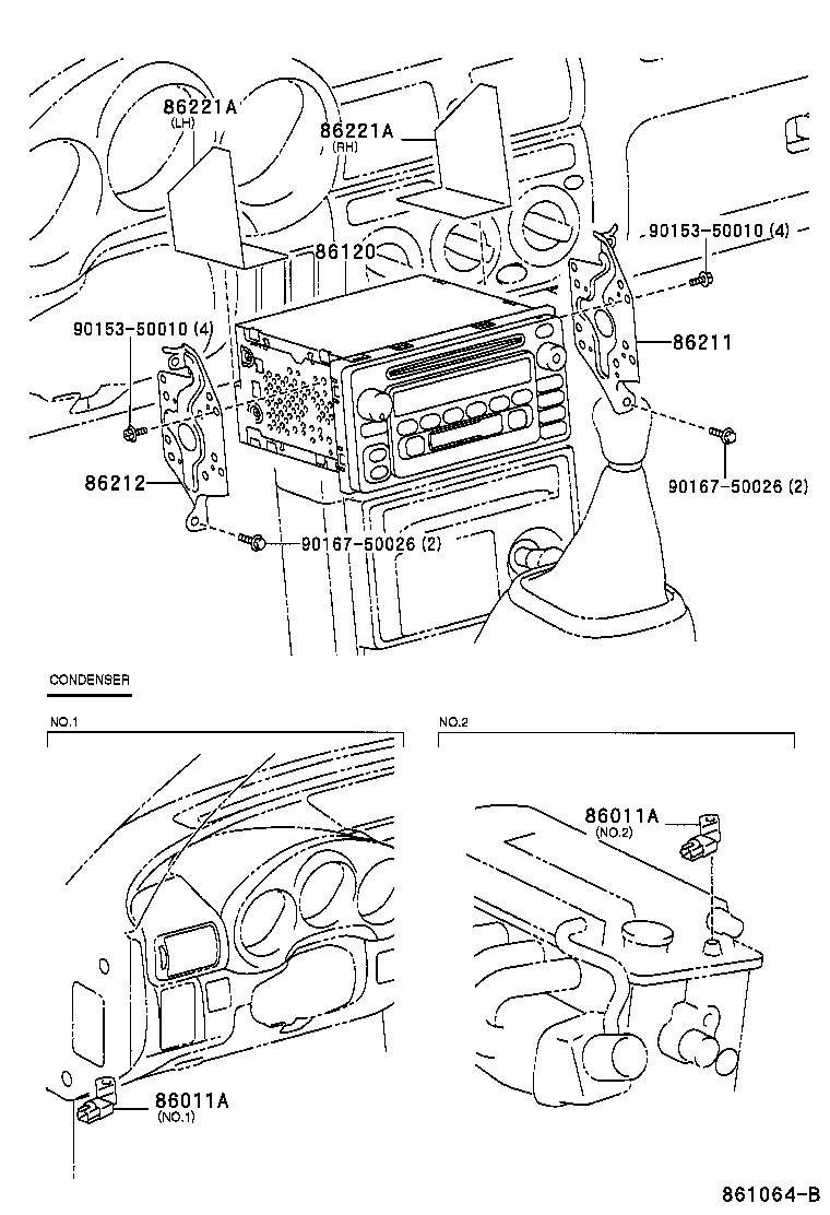86120-17381 RECEIVER ASSY, RADIO product image
