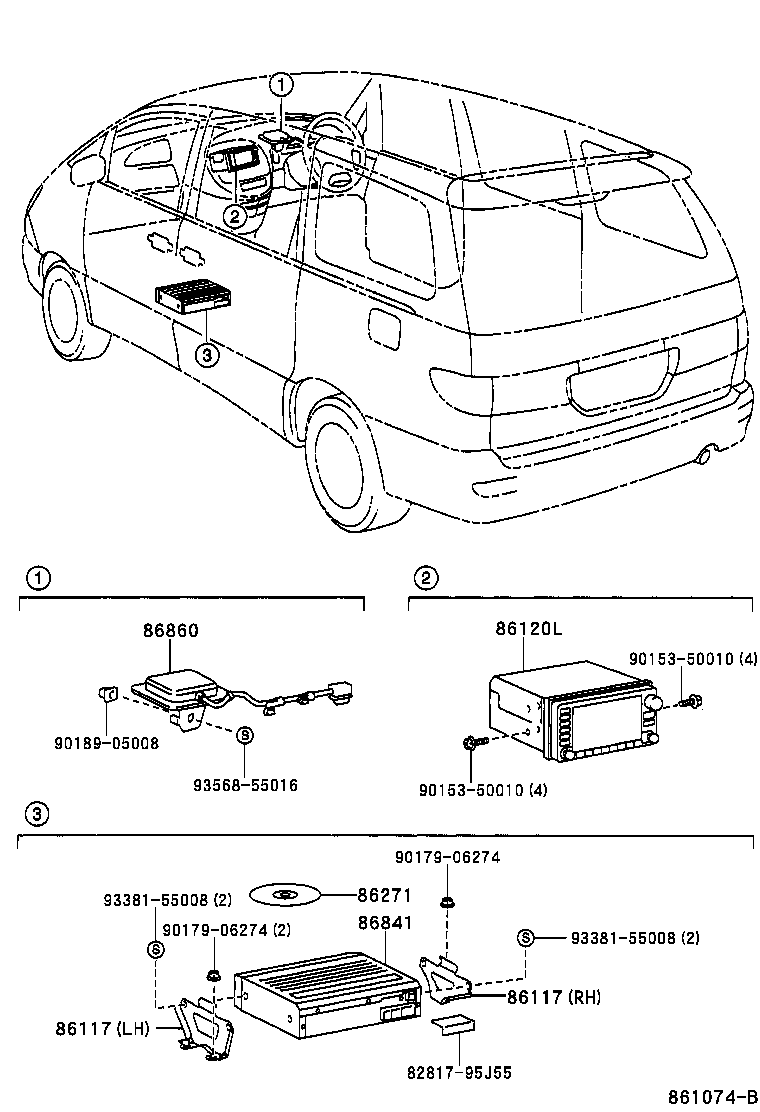 86860-28080 ANTENNA ASSY, NAVIGATION product image
