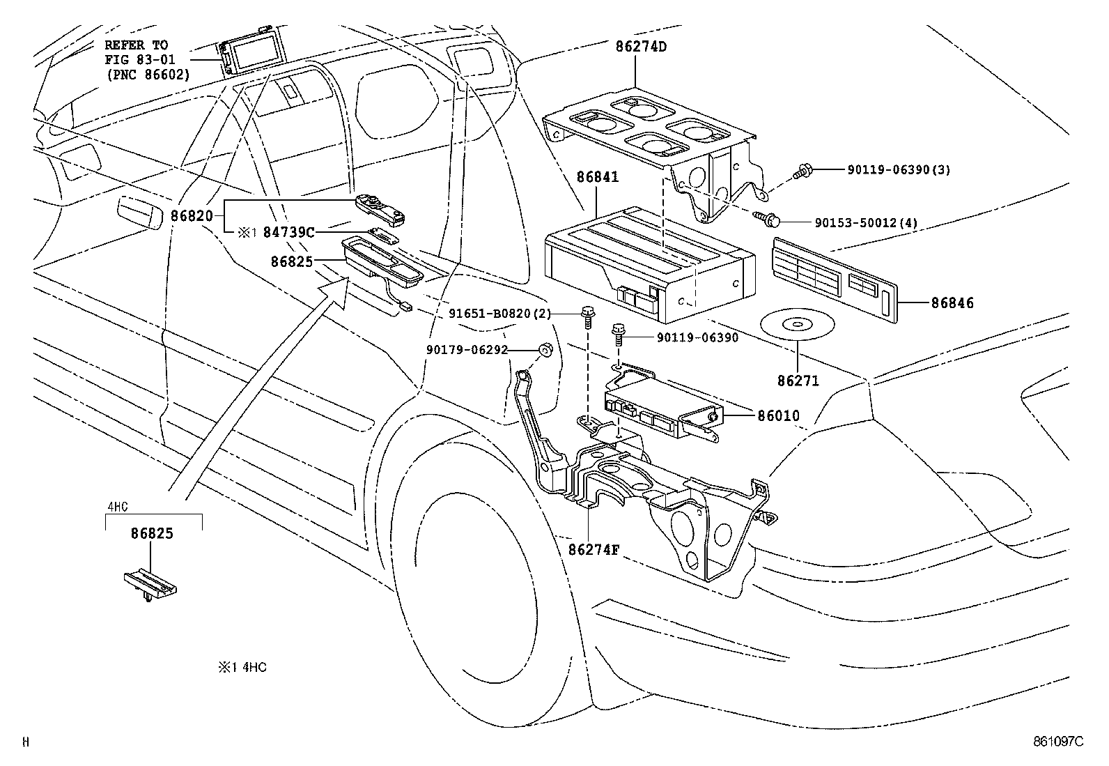 86820-41010 CONTROLLER ASSY, NAVIGATION product image