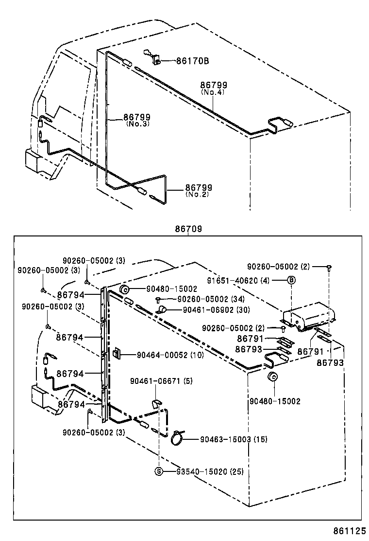 86029-37011 BRACKET SET, TELEVISION product image