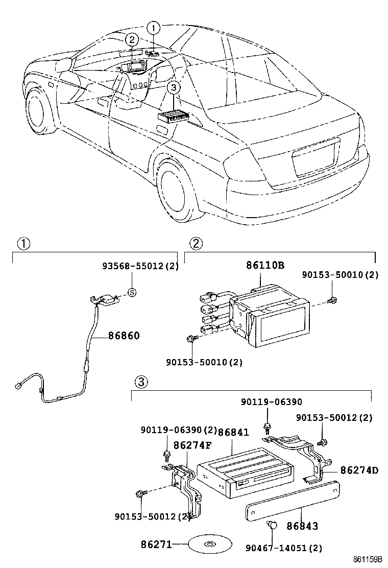 86271-24110 DISC, DISC PLAYER product image