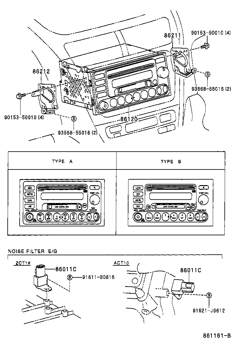 86212-63010 BRACKET, RADIO, NO.2 product image