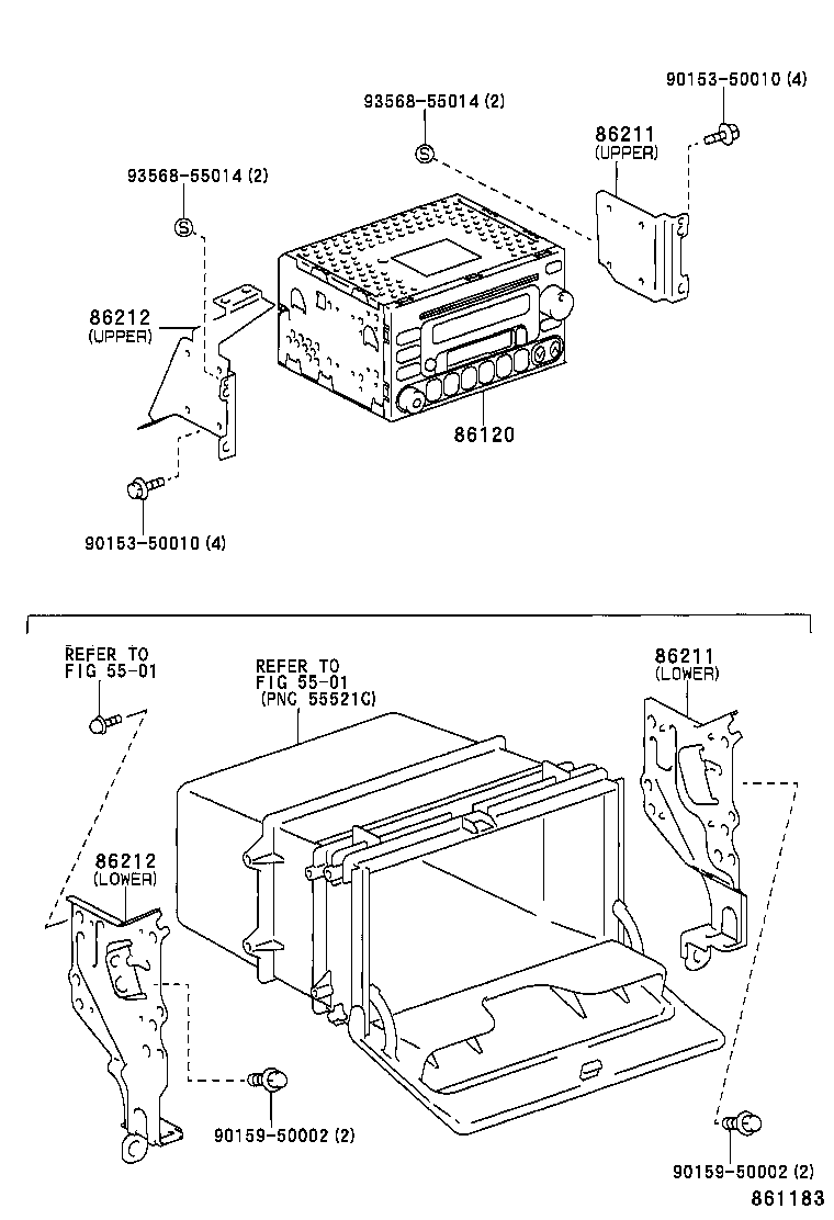 86285-12060 BRACKET, AMPLIFIER, NO.1 product image