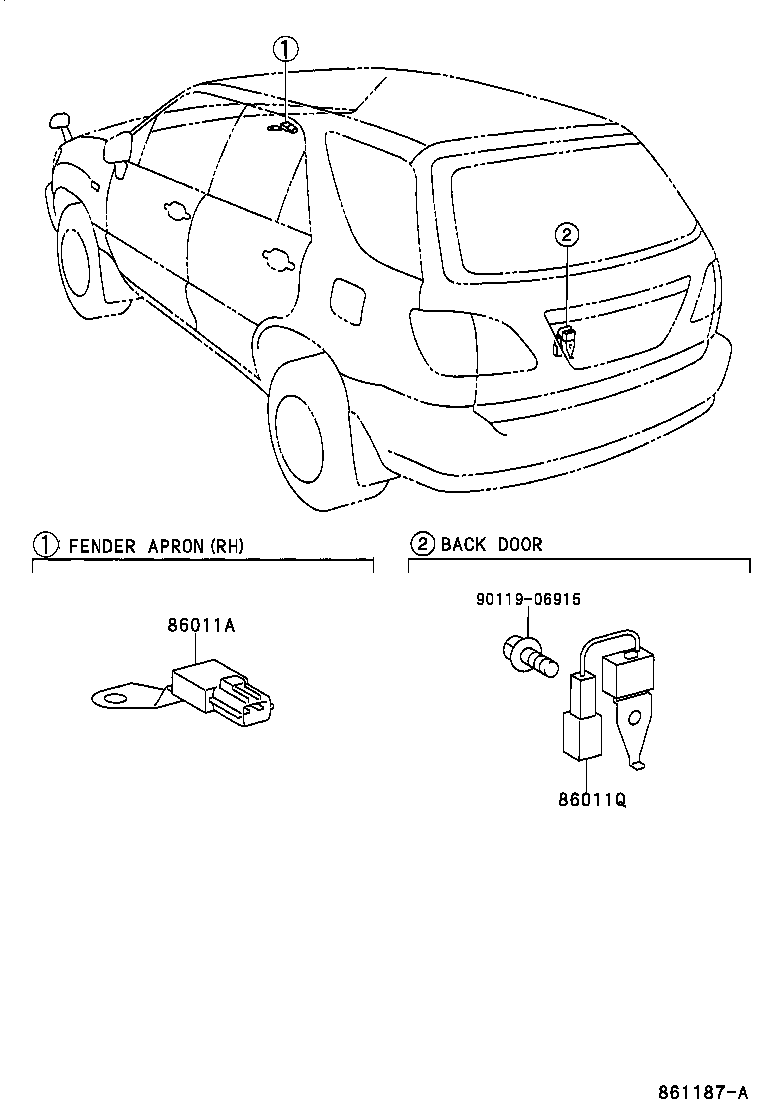 86120-48060 RECEIVER ASSY, RADIO product image