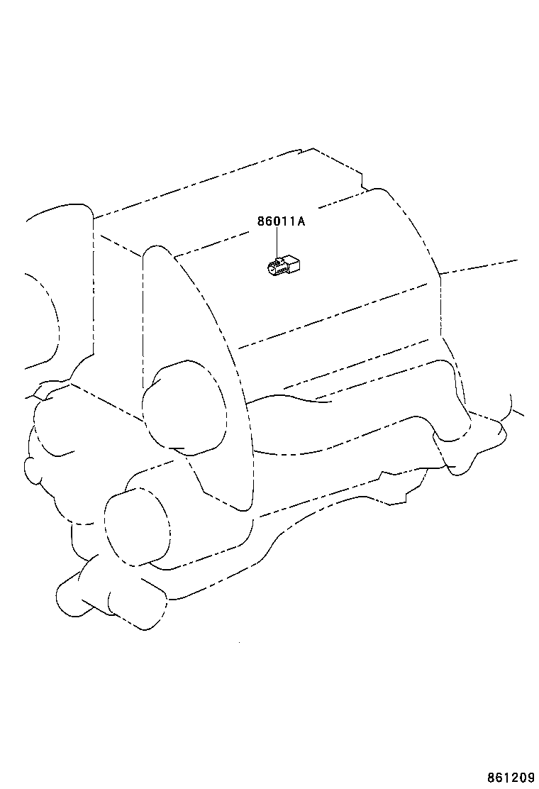 86212-60090 BRACKET, RADIO, NO.2 product image