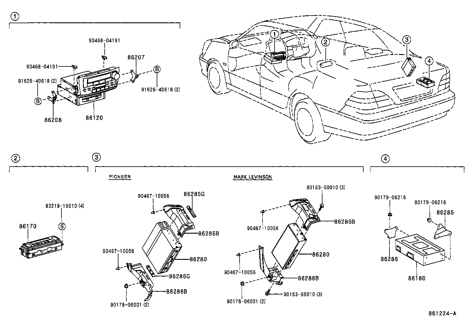 86180-50240 TUNER ASSY, STEREO COMPONENT product image