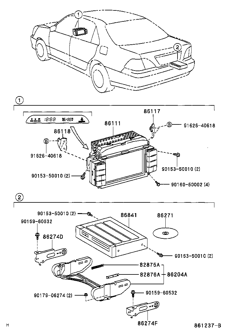 86111-50140 MULTI-DISPLAY product image