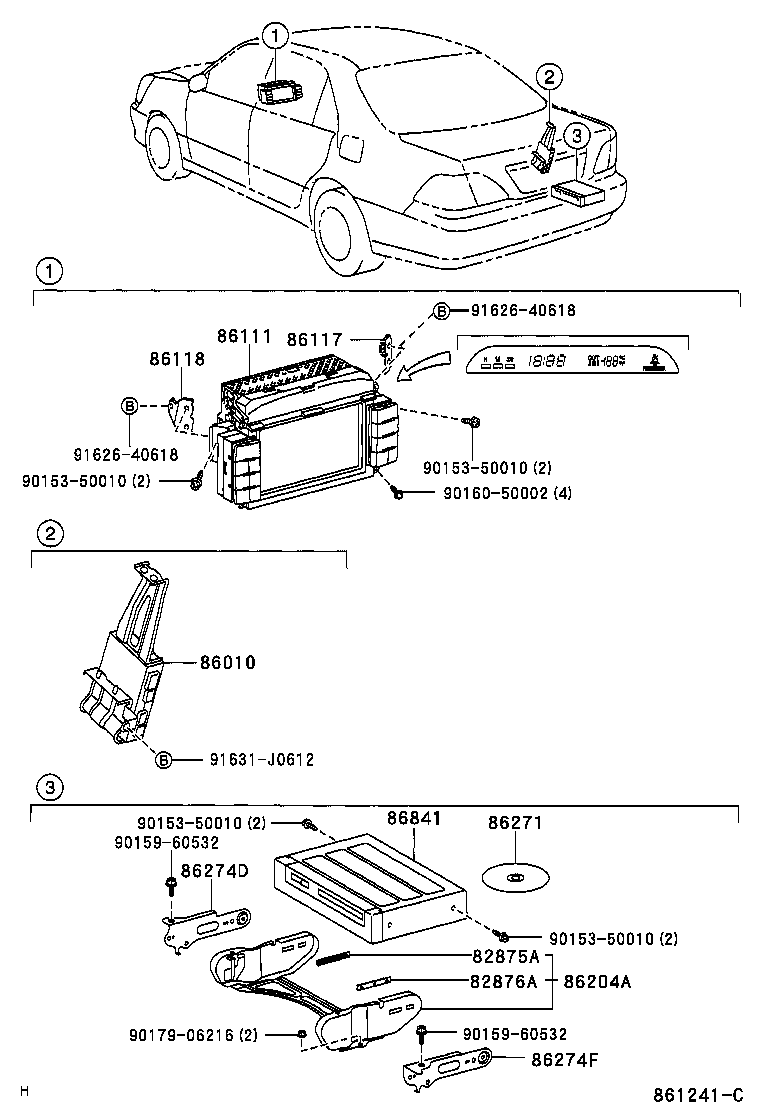86111-50190 MULTI-DISPLAY product image