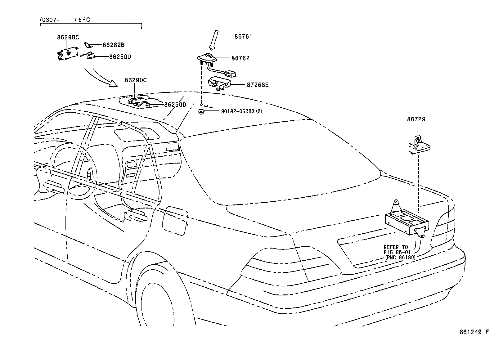 Toyota 86729-50120 BRACKET, MOBILEPHONE