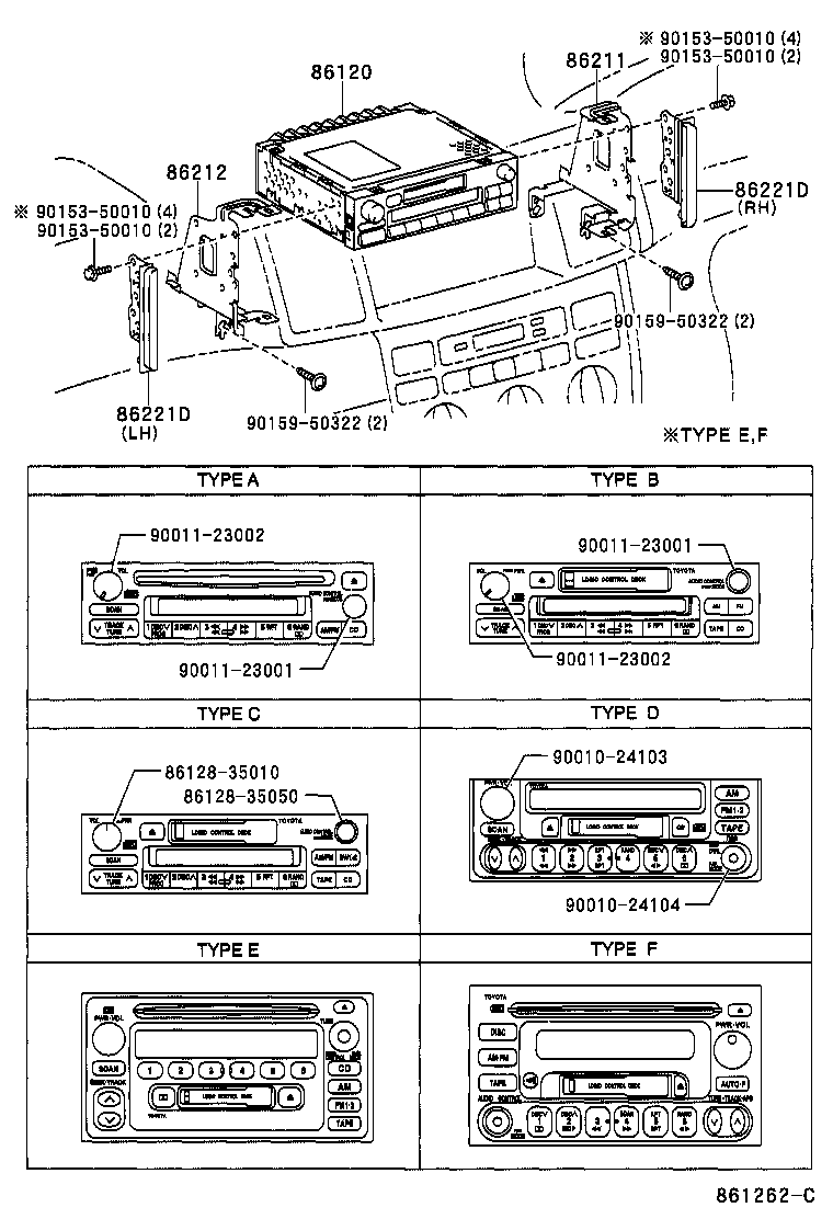 86120-33280 RECEIVER ASSY, RADIO product image