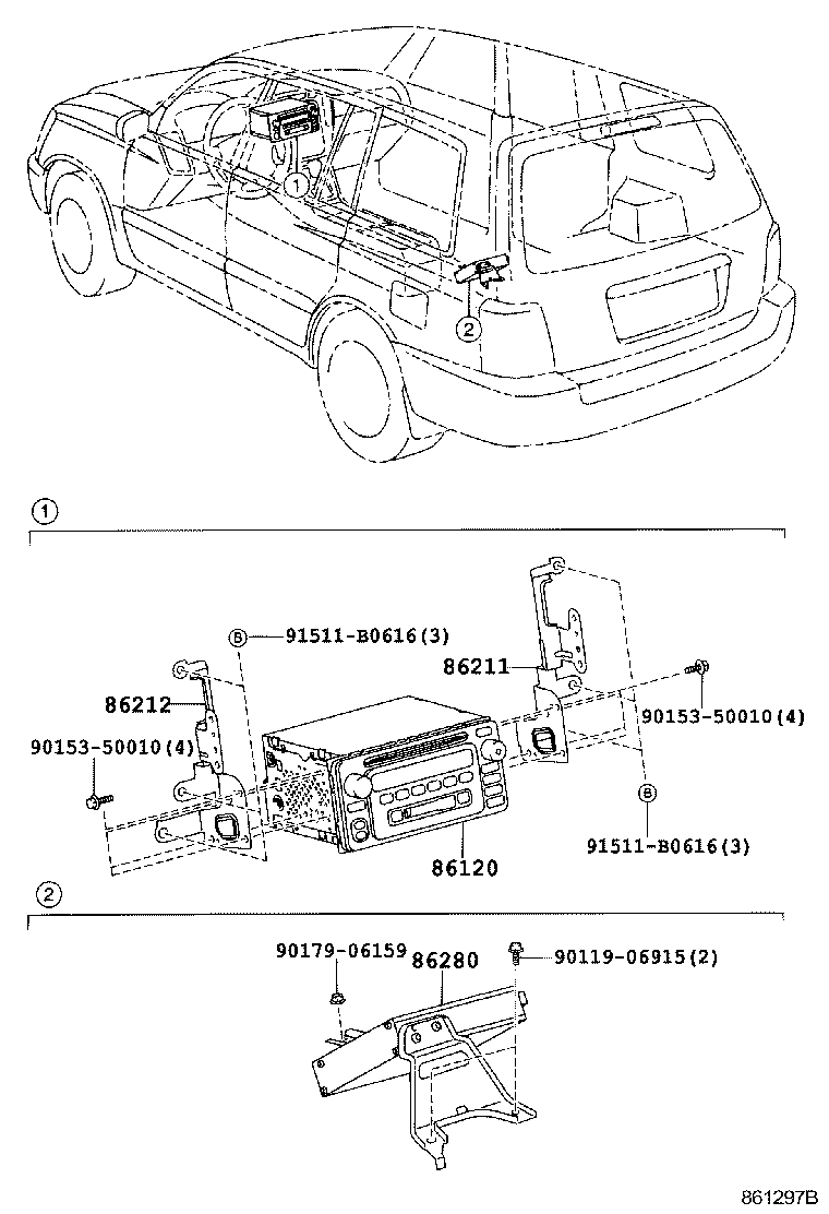 Toyota 86191-48020 TERMINAL, VIDEO(VIDEO ADAPTER)
