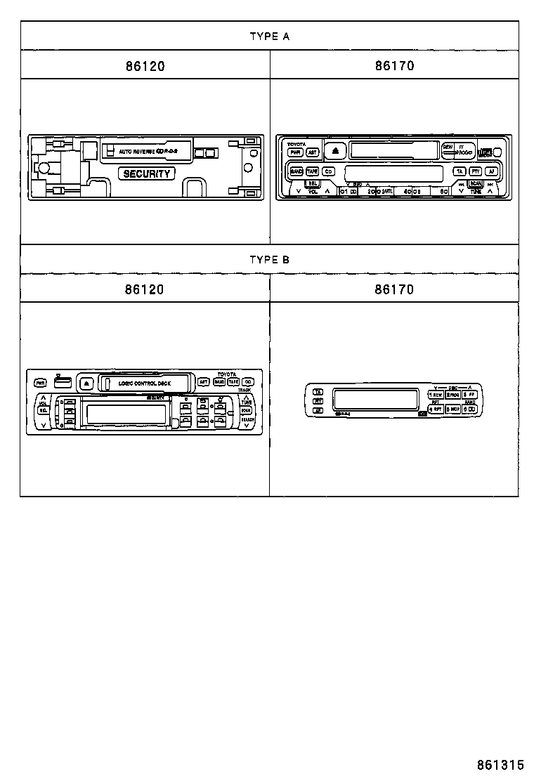 86170-60020 SWITCH AND VOLUME ASSY, RADIO product image