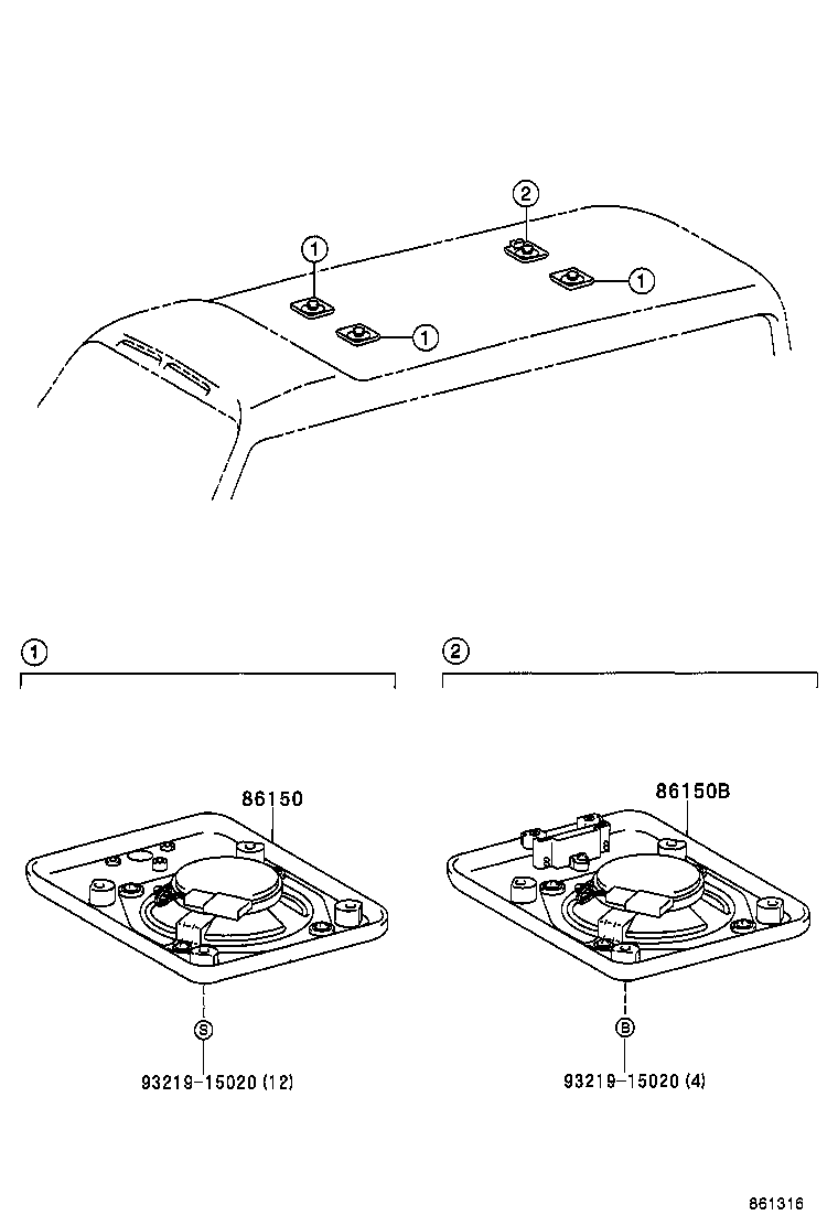 86150-36150-A0 SPEAKER ASSY, W/BOX, NO.2 product image