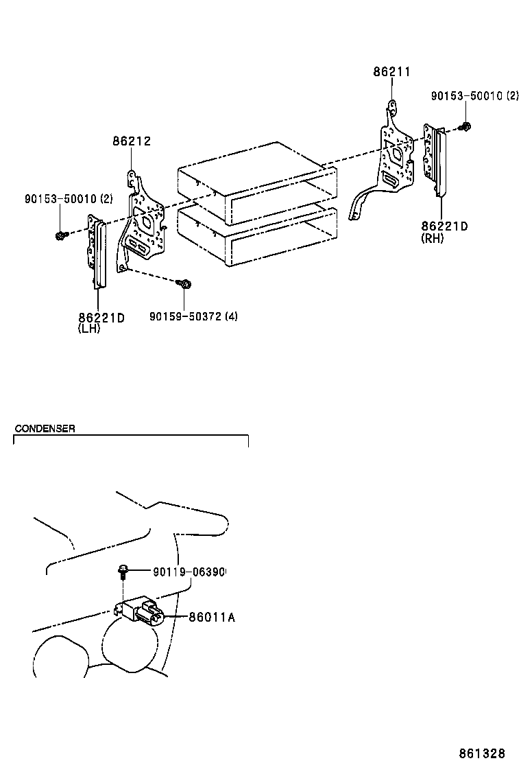 86120-0D021 RECEIVER ASSY, RADIO product image