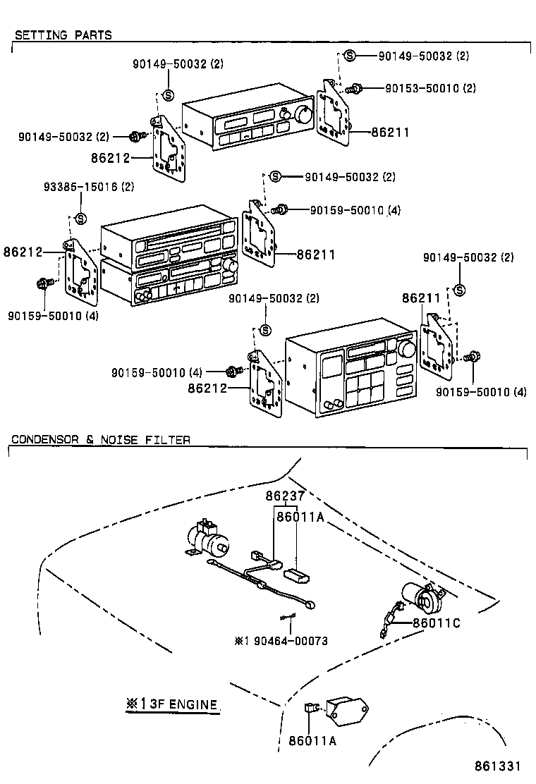 86237-60010 WIRE, CONDENSER product image