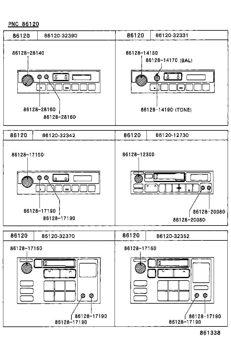 86211-03010 BRACKET, RADIO, NO.1 product image