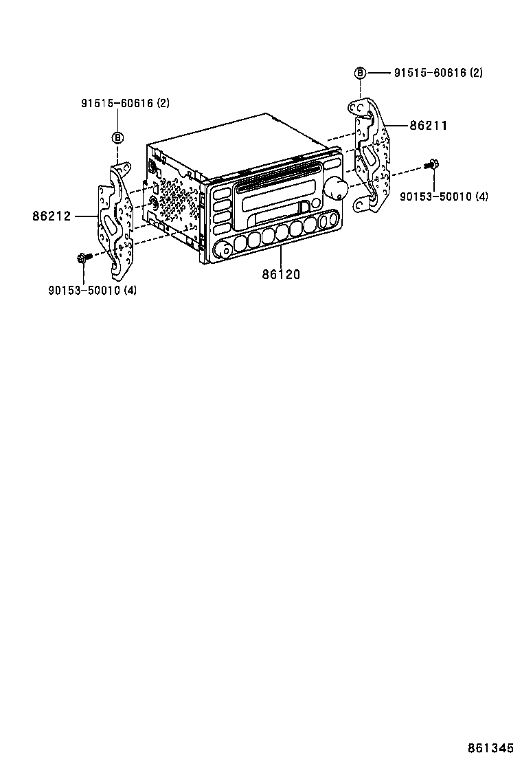 86120-1A160 RECEIVER ASSY, RADIO product image