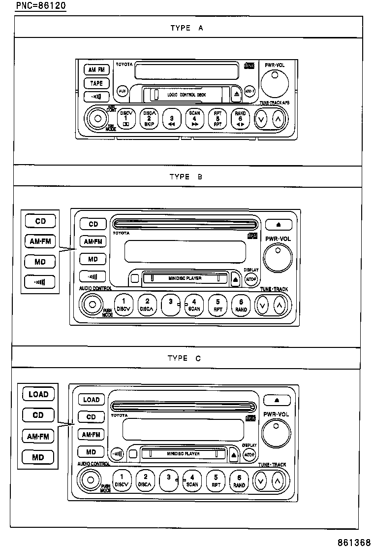 86120-44110 RECEIVER ASSY, RADIO product image