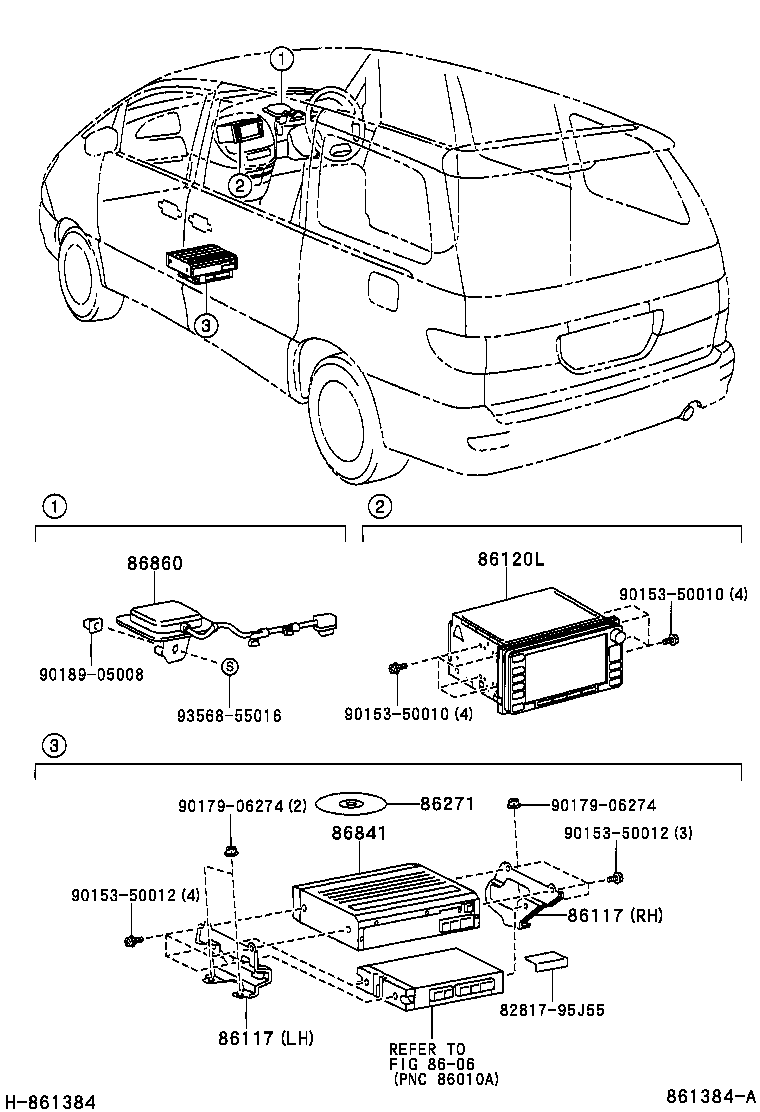 86860-28080 ANTENNA ASSY, NAVIGATION product image