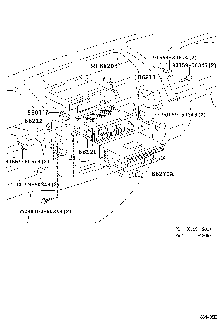 86120-37140 RECEIVER ASSY, RADIO product image