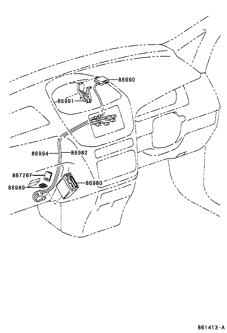 86991-44030 BRACKET, TOLL COLLECTION ANTENNA product image