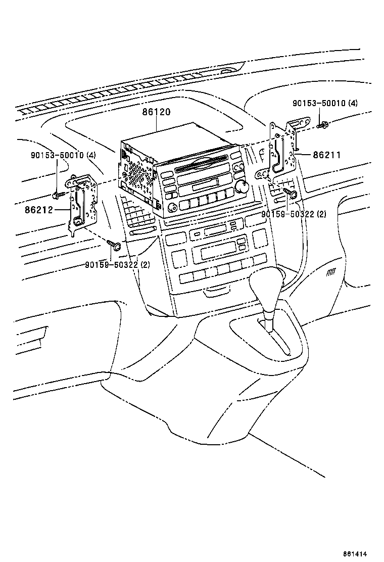 86120-13040-B0 RECEIVER ASSY, RADIO product image