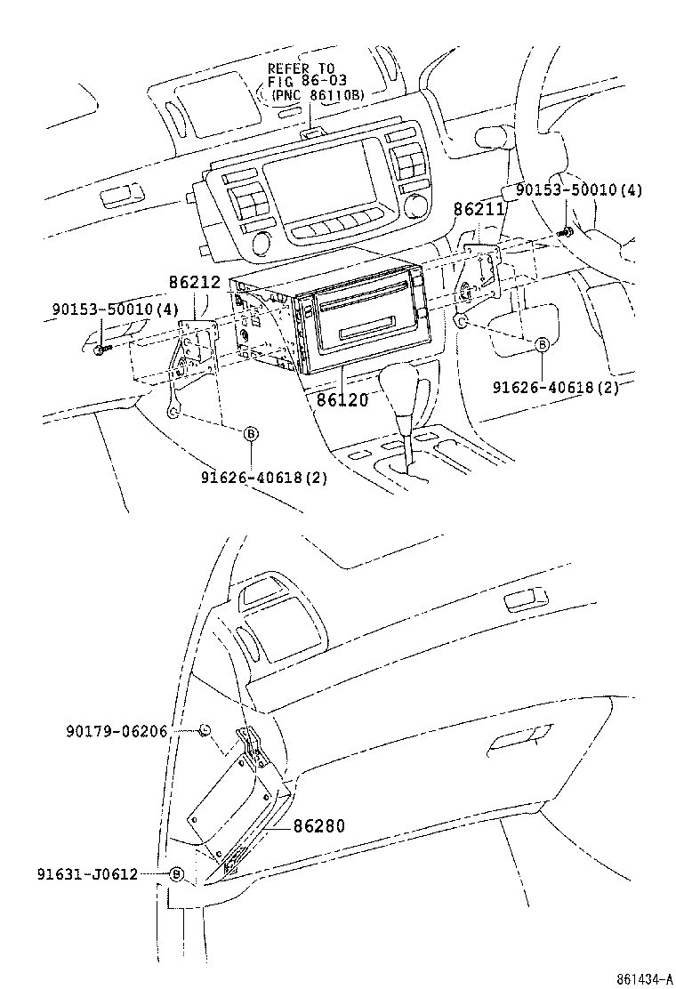 86212-51020 BRACKET, RADIO, NO.2 product image