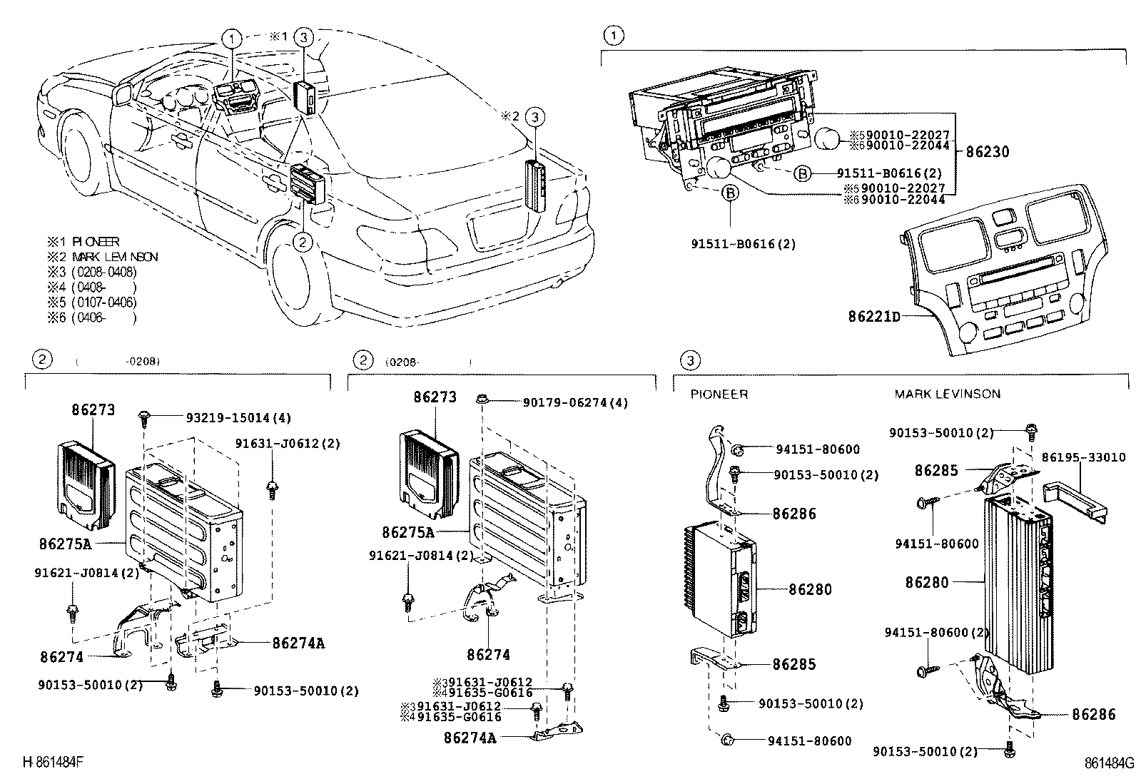 Toyota 86286-33070 BRACKET, AMPLIFIER, NO.2
