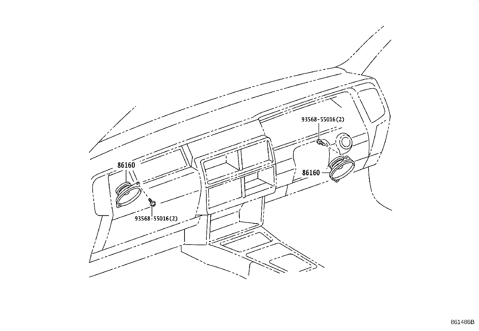 86160-3A401 SPEAKER ASSY, FRONT NO.1 product image
