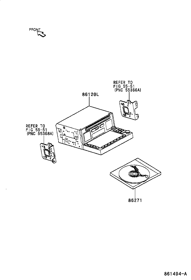 86850-97504 RECEIVER ASSY, NAVIGATION product image