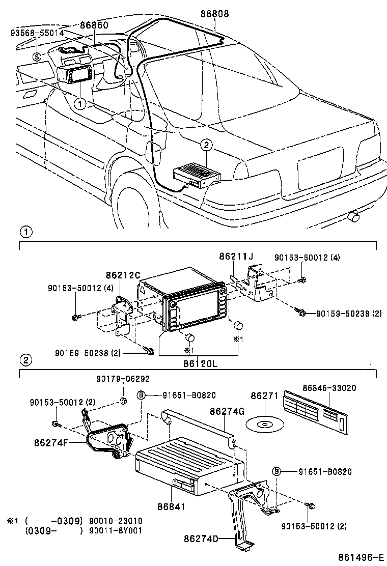 86211-YF020 BRACKET, RADIO RECEIVER, NO.1 product image