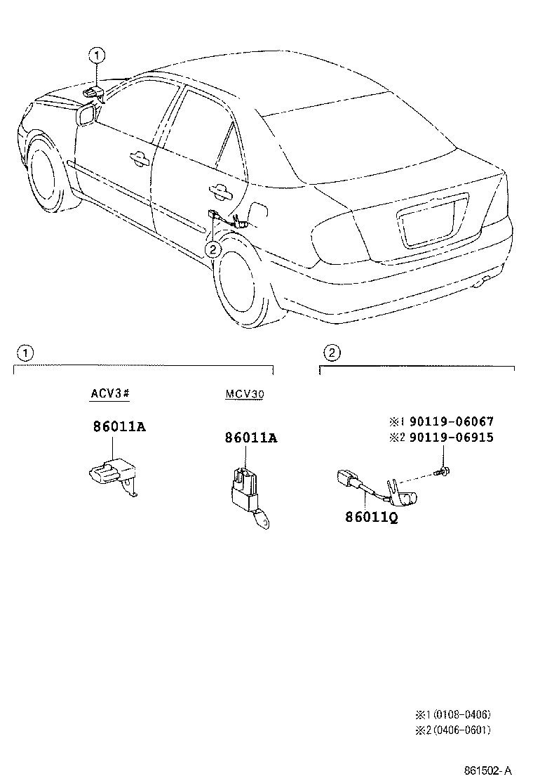 86120-33440 RECEIVER ASSY, RADIO product image