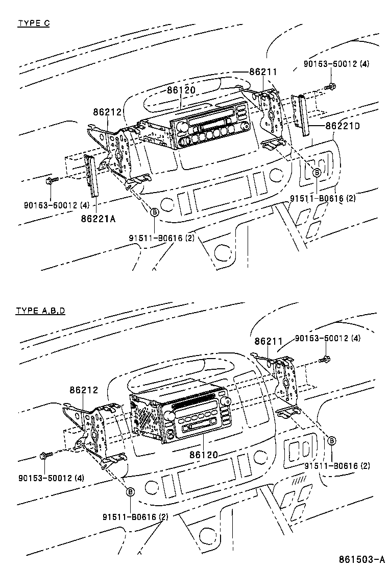 86120-33440 RECEIVER ASSY, RADIO product image
