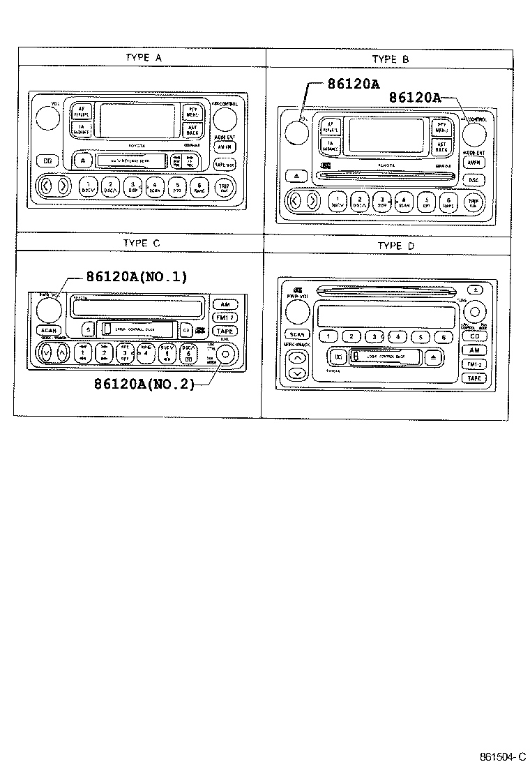86120-33440 RECEIVER ASSY, RADIO product image