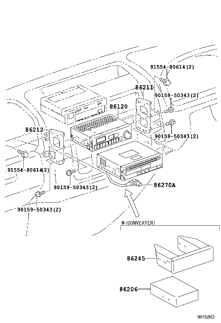 86206-37060 CONVERTER SUB-ASSY, VOLTAGE product image