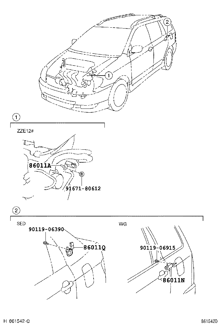 86211-12370 BRACKET, RADIO, NO.1 product image