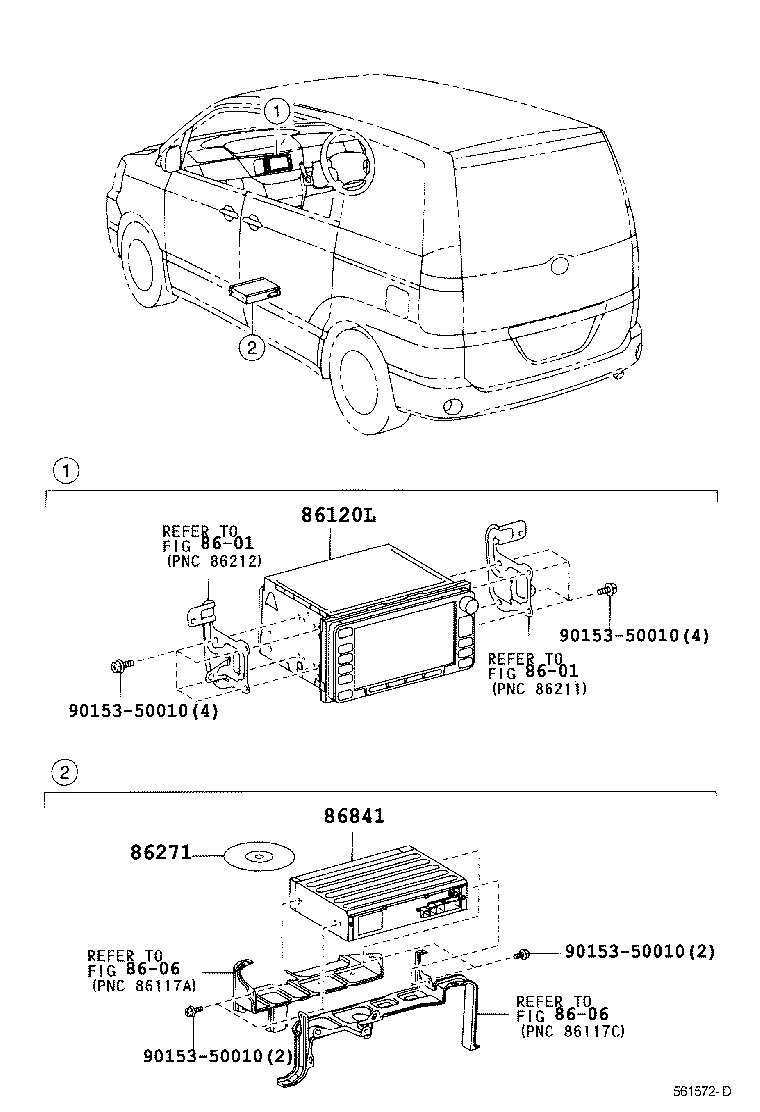 86100-28063 RECEIVER ASSY, NAVIGATION product image