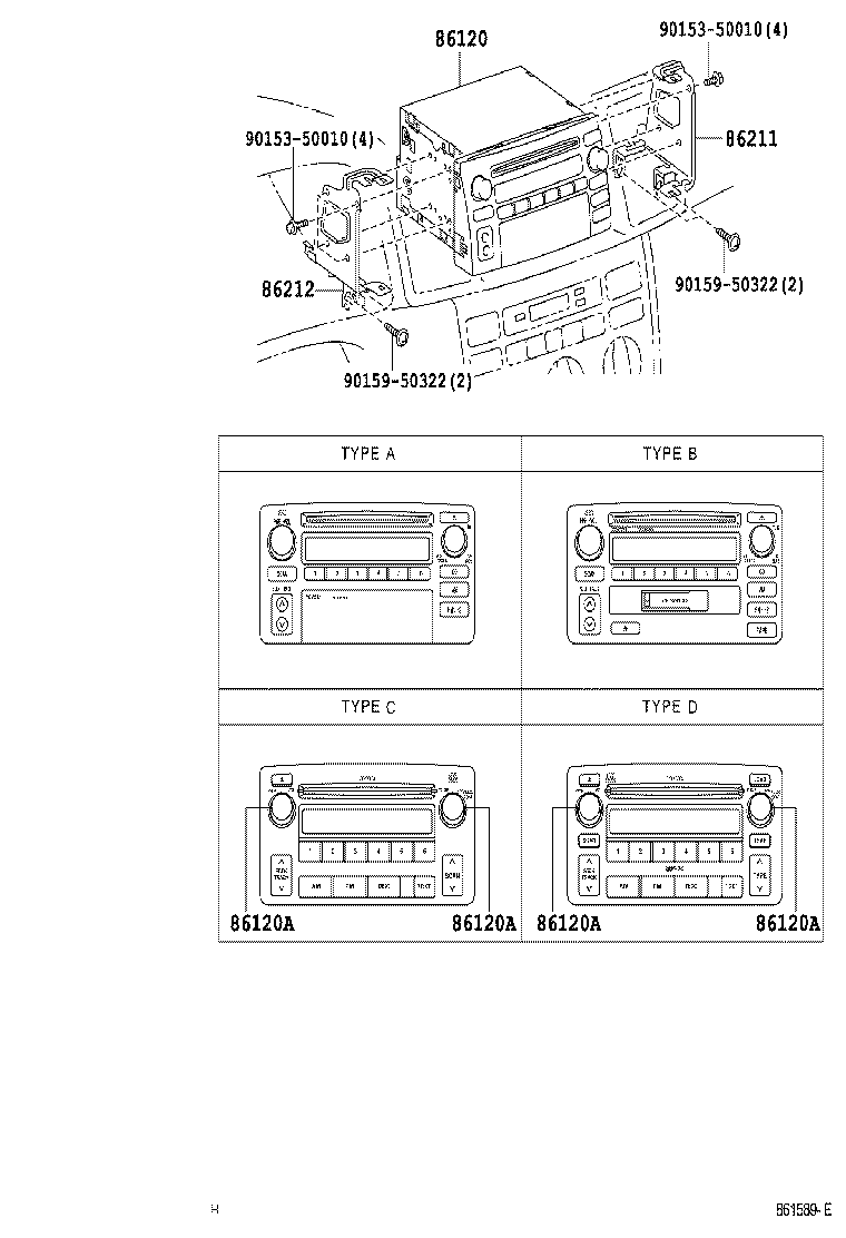 86212-02110 BRACKET, RADIO, NO.2 product image