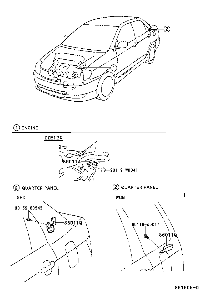 90980-04162 CONDENSER, RADIO SETTING product image