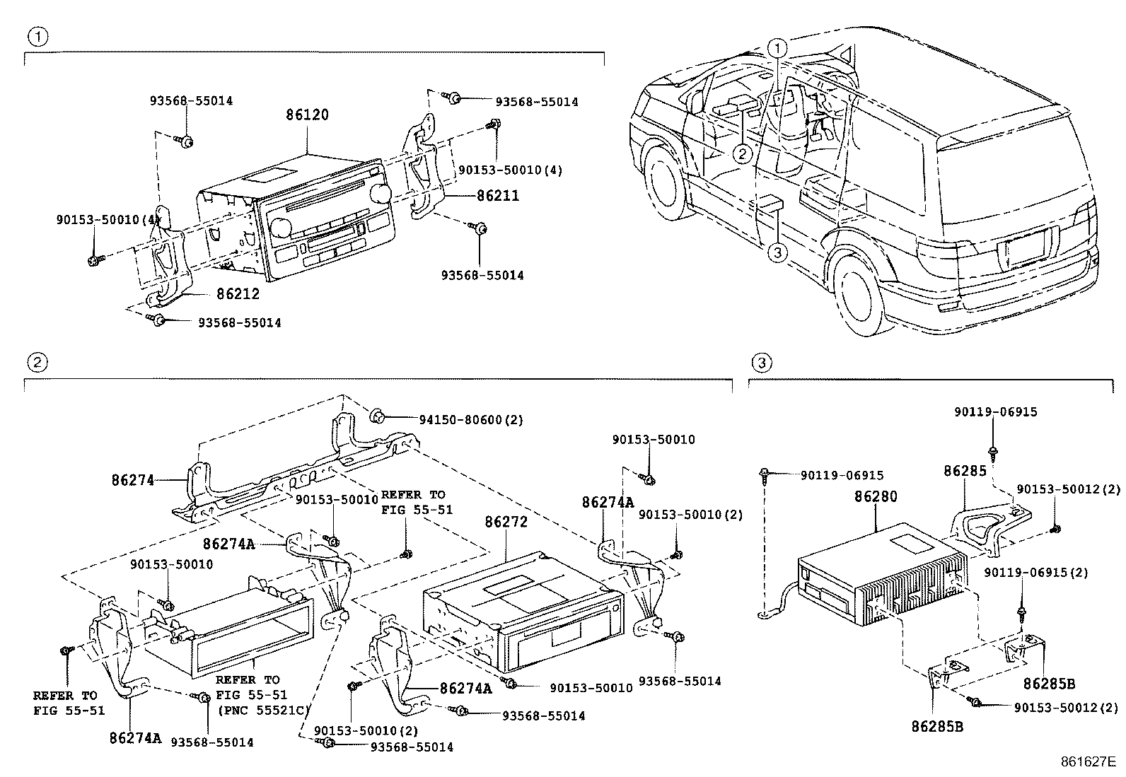 86285-58010 BRACKET, AMPLIFIER, NO.1 product image